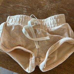 Jamie Kay Cream Floral Drawstring Shorts